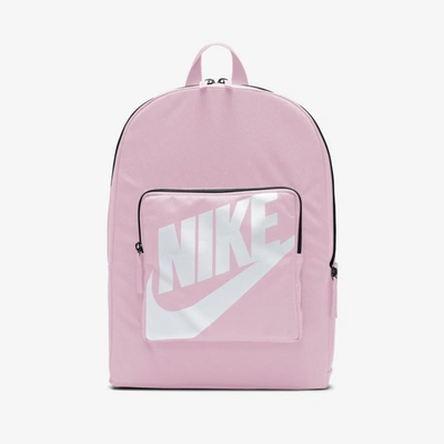 Shop Nike Classic Kids' Backpack (pink) - Clearance Sale In Pink,pink,white