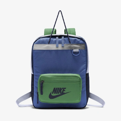 Shop Nike Tanjun Kids' Backpack In Game Royal,lucky Green,obsidian