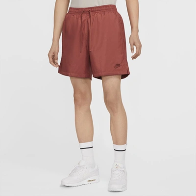 Shop Nike Sportswear Men's Woven Shorts In Claystone Red,claystone Red