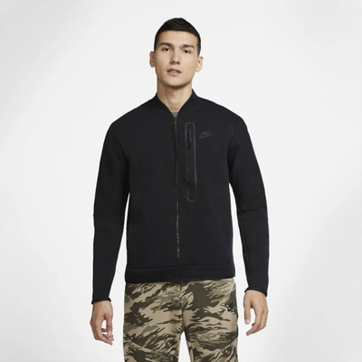 Shop Nike Sportswear Tech Fleece Men's Bomber In Black,black