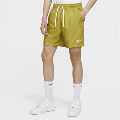 Shop Nike Sportswear Men's Woven Shorts In Tent,white