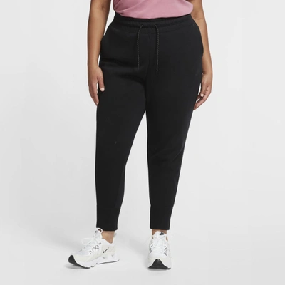Shop Nike Women's  Sportswear Tech Fleece Pants (plus Size) In Black
