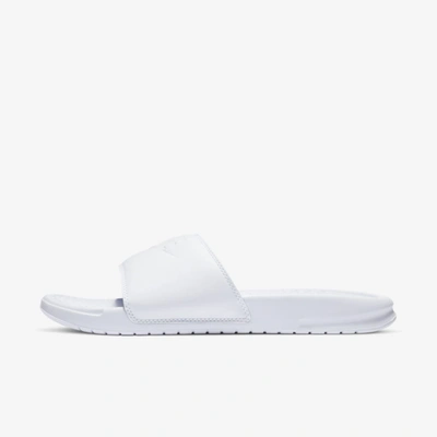 Shop Nike Women's Benassi Jdi Slides In White