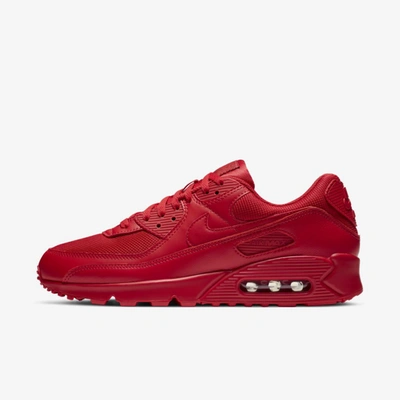 Shop Nike Men's Air Max 90 Shoes In Red