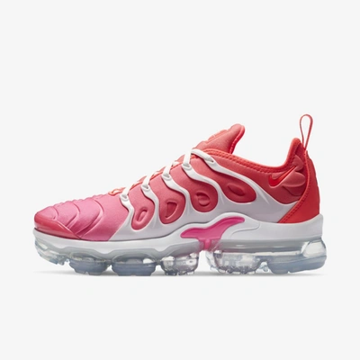 Shop Nike Air Vapormax Plus Women's Shoes In Platinum Tint,pink Blast,flash Crimson