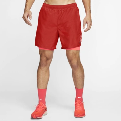 Nike Men's 7" 2-in-1 Running Shorts (chile Red) - Clearance Sale In Chile Red,chile Red | ModeSens
