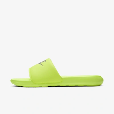 Shop Nike Victori One Men's Slides In Volt,volt,chrome
