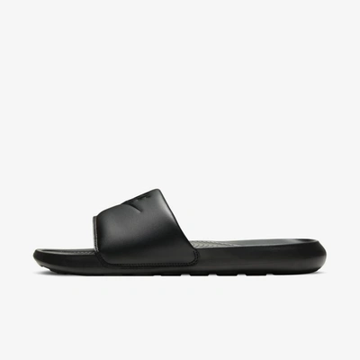 Shop Nike Men's Victori One Slides In Black