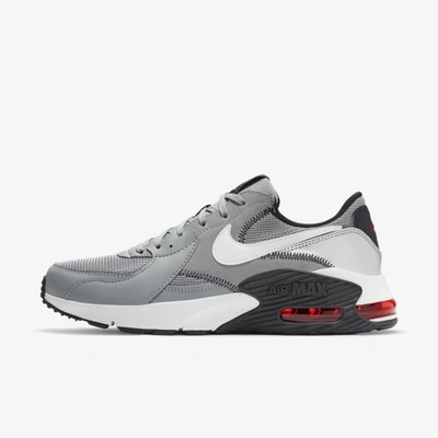 Shop Nike Air Max Excee Men's Shoe (particle Grey) In Particle Grey,black,university Red,white