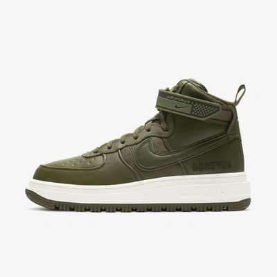 Shop Nike Air Force 1 Gtx Boot Boots In Medium Olive,sail,seal Brown