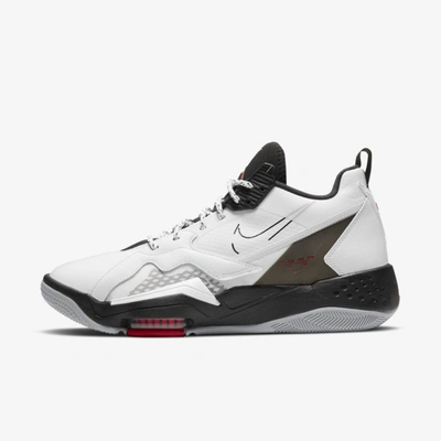 Shop Jordan Zoom '92 Men's Shoe (white) In White,gym Red,wolf Grey,black