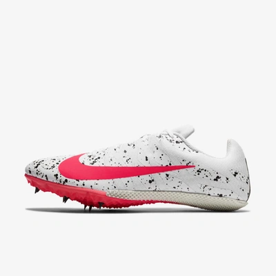 Shop Nike Zoom Rival S 9 Track & Field Sprinting Spikes In White,hyper Jade,black,flash Crimson