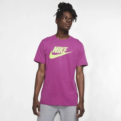 Shop Nike Sportswear Men's T-shirt In Cactus Flower,barely Volt