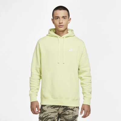 Shop Nike Men's  Sportswear Club Fleece Pullover Hoodie In Green