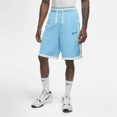 Shop Nike Dri-fit Elite Basketball Shorts In Baltic Blue,sail,black