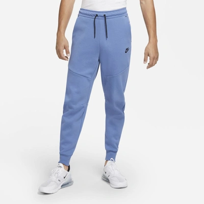 Shop Nike Sportswear Tech Fleece Men's Joggers In Stone Blue,black