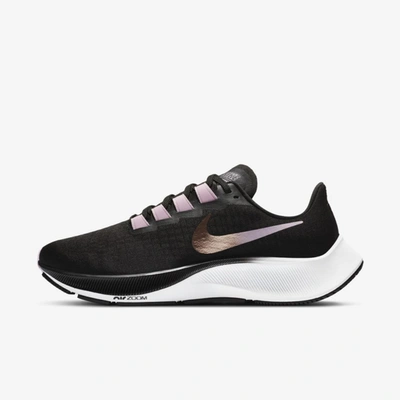 Shop Nike Women's Air Zoom Pegasus 37 Road Running Shoes In Black