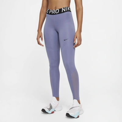 Shop Nike Women's  Pro Tights In Blue
