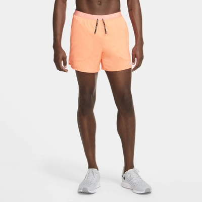 Shop Nike Flex Stride Men's 5" Brief Running Shorts In Bright Mango