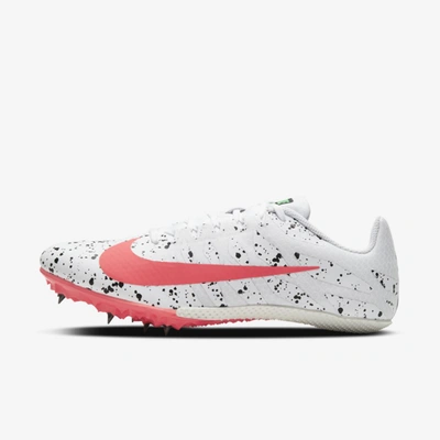 Shop Nike Zoom Rival S 9 Women's Track Spike In White,hyper Jade,black,flash Crimson