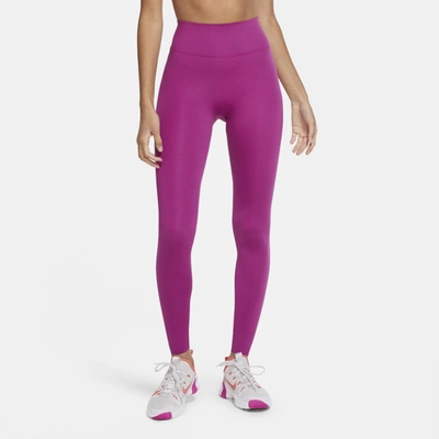 Shop Nike One Luxe Women's Mid-rise Leggings In Cactus Flower,clear