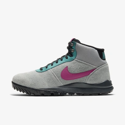 Shop Nike Hoodland Men's Boot In Particle Grey,dark Smoke Grey,mineral Teal,bright Magenta
