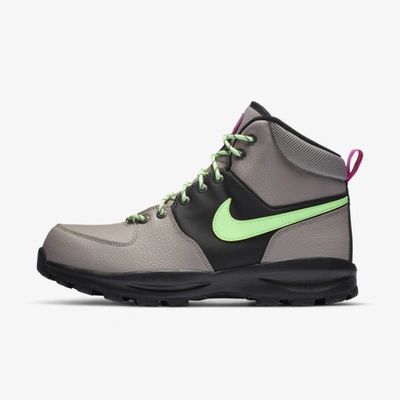 Shop Nike Manoa Leather Se Men's Shoes In Enigma Stone/active Fuchsia/black/vapor Green