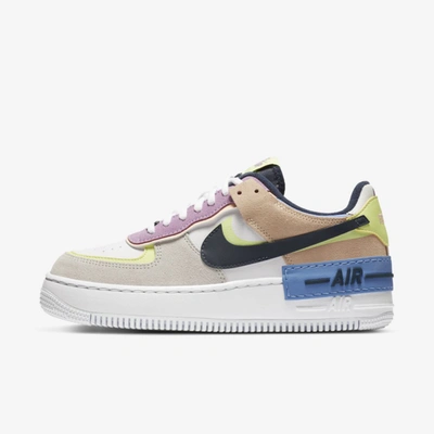 Shop Nike Air Force 1 Shadow Women's Shoe In Photon Dust,barely Volt,crimson Tint,royal Pulse