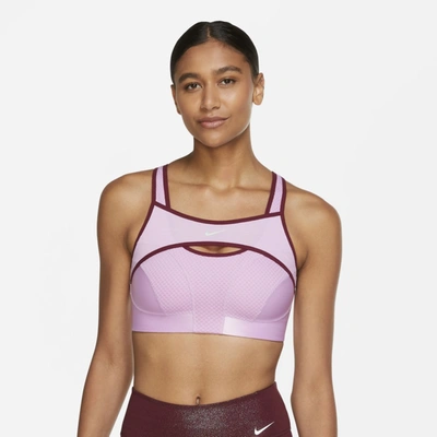 Nike Alpha Ultrabreathe Women's High-support Non-padded Sports Bra In Pink