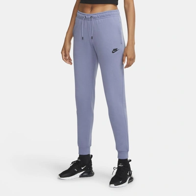 Shop Nike Women's  Sportswear Essential Fleece Pants In Blue