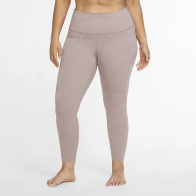 Shop Nike Women's  Yoga Luxe High-waisted 7/8 Infinalon Leggings (plus Size) In Purple