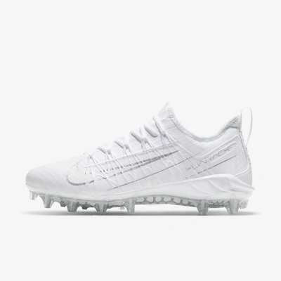 Nike Alpha Huarache 7 Pro Lax Molded Cleats Shoes In White,metallic Silver  | ModeSens