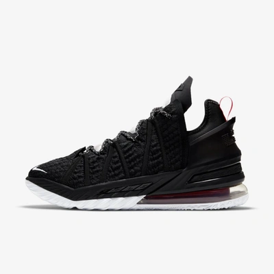 Shop Nike Lebron 18 Basketball Shoes In Black,university Red,white