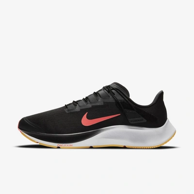 Shop Nike Air Zoom Pegasus 37 Flyease Men's Running Shoe In Black,anthracite,white,bright Mango
