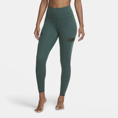 Shop Nike Yoga Women's 7/8 Leggings In Pro Green,vintage Green