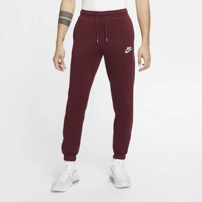 Shop Nike Sportswear Club Fleece Men's Pants In Dark Beetroot