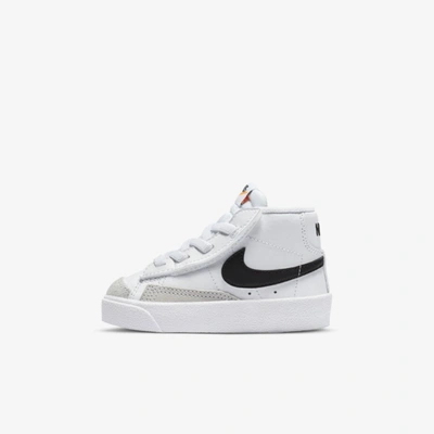 Shop Nike Blazer Mid '77 Baby/toddler Shoes In White,team Orange,black