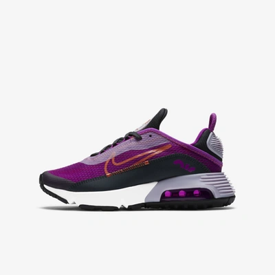 Shop Nike Air Max 2090 Big Kids' Shoe In Violet Frost,vivid Purple,dark Smoke Grey,camellia