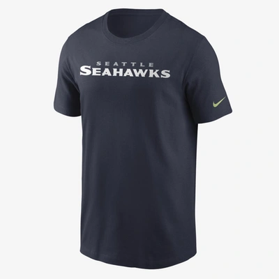 Shop Nike Men's (nfl Seattle Seahawks) T-shirt In Blue