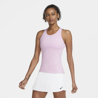 Shop Nike Court Dri-fit Women's Tennis Tank In Beyond Pink,white