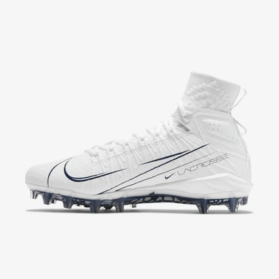 Size 11.5 Nike Alpha Huarache 7 Elite LAX Lacrosse Cleats White