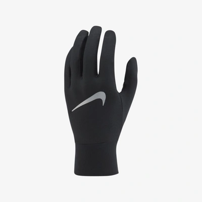Shop Nike Men's Accelerate Running Gloves In Black