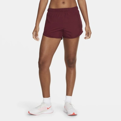 Shop Nike Tempo Women's Running Shorts In Dark Beetroot,dark Beetroot,dark Beetroot,dark Beetroot