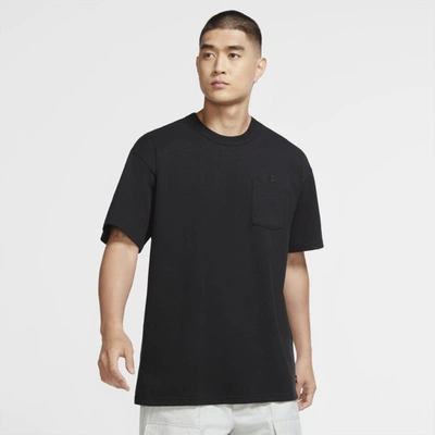 Shop Nike Sportswear Premium Essentials Men's Pocket T-shirt In Black,black