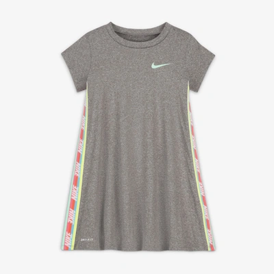 Shop Nike Dri-fit Toddler Dress In Grey