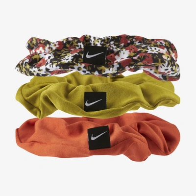 Shop Nike Gathered Hair Ties In Tent