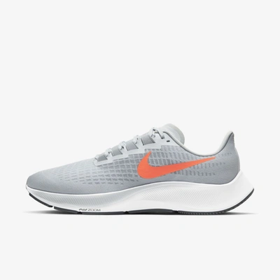Shop Nike Air Zoom Pegasus 37 Men's Road Running Shoes In Pure Platinum,wolf Grey,cool Grey,hyper Crimson