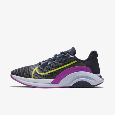 Shop Nike Zoomx Superrep Surge Women's Endurance Class Shoes In Blackened Blue,red Plum,ghost,cyber