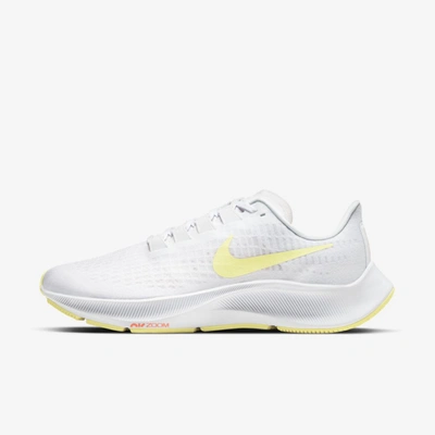 Shop Nike Air Zoom Pegasus 37 Women's Road Running Shoes In White,bright Mango,light Zitron