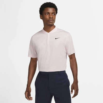 Shop Nike Dri-fit Victory Men's Golf Polo In Pink Foam,black